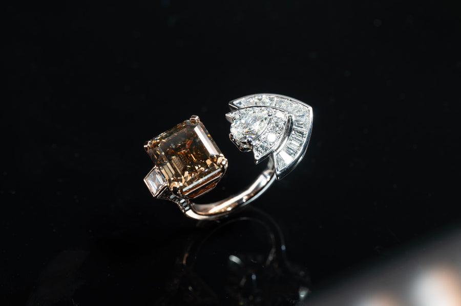 Natural Color Diamond Ring  天然橙/啡鑽石戒指