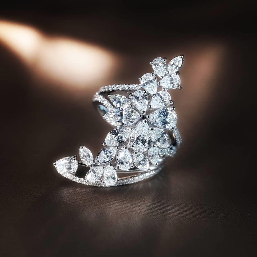 Fancy Shaped Diamond Ring 花形鑽石戒指