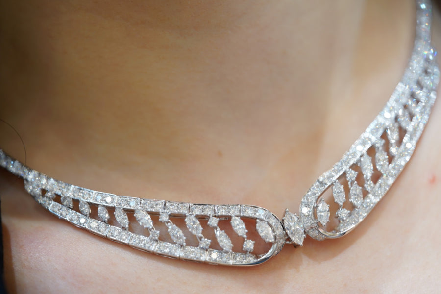 Marquise-Shaped Diamond Necklace 鑽石項鍊