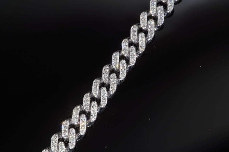 Diamond Chain-Style Bracelet in 18karat White Gold Setting